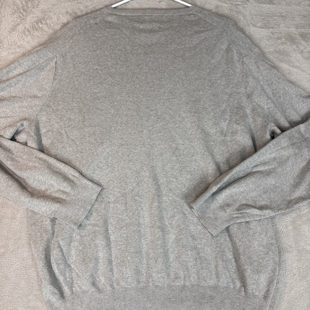 Polo Ralph Lauren Pullover Sweater Mens 2XL Gray V Neck Classic Pony Casual - Picture 7 of 7